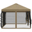 Gazebo Cover med sidevægge 6 x 3 m Beige Polyester 190
