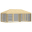 Gazebo Cover med sidevægge 6 x 3 m Cremefarvet Polyester 190