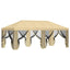 Gazebo Cover med sidevægge 6 x 3 m Cremefarvet Polyester 190