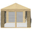 Gazebo Cover med sidevægge 6 x 3 m Cremefarvet Polyester 190