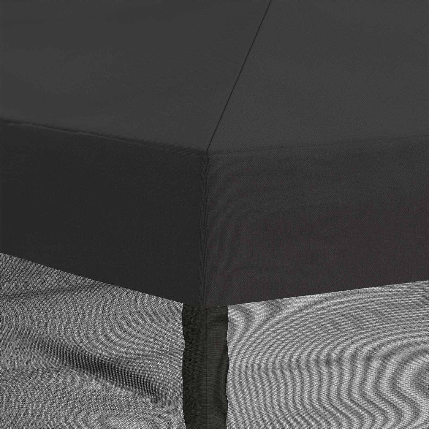 Gazebo Cover med sidevægge 6 x 3 m Antracit Polyester 190