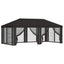Gazebo Cover med sidevægge 6 x 3 m Antracit Polyester 190