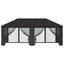 Gazebo Cover med sidevægge 6 x 3 m Antracit Polyester 190