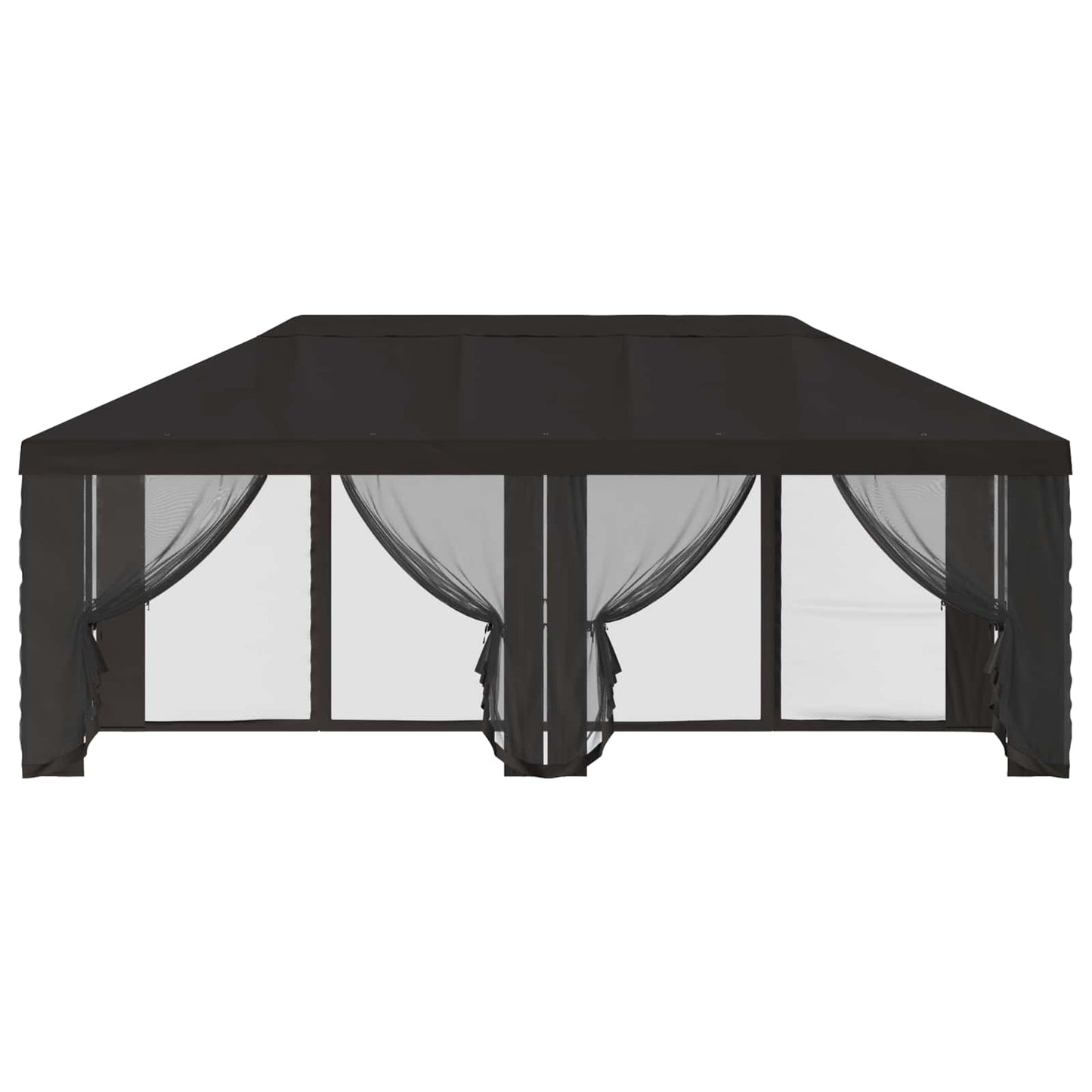 Gazebo Cover med sidevægge 6 x 3 m Antracit Polyester 190