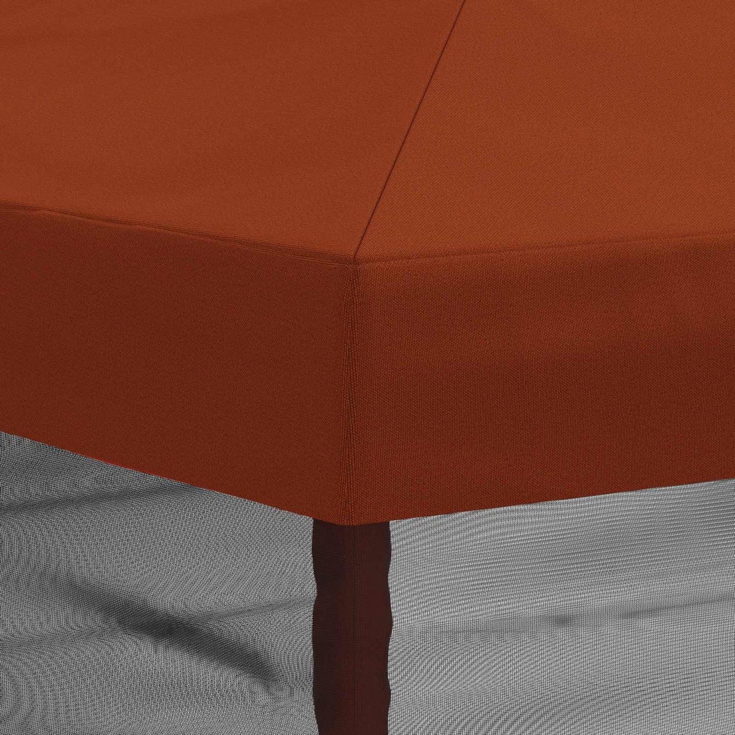 Gazebo Cover med sidevægge 6 x 3 m Terrakotta Polyester 190