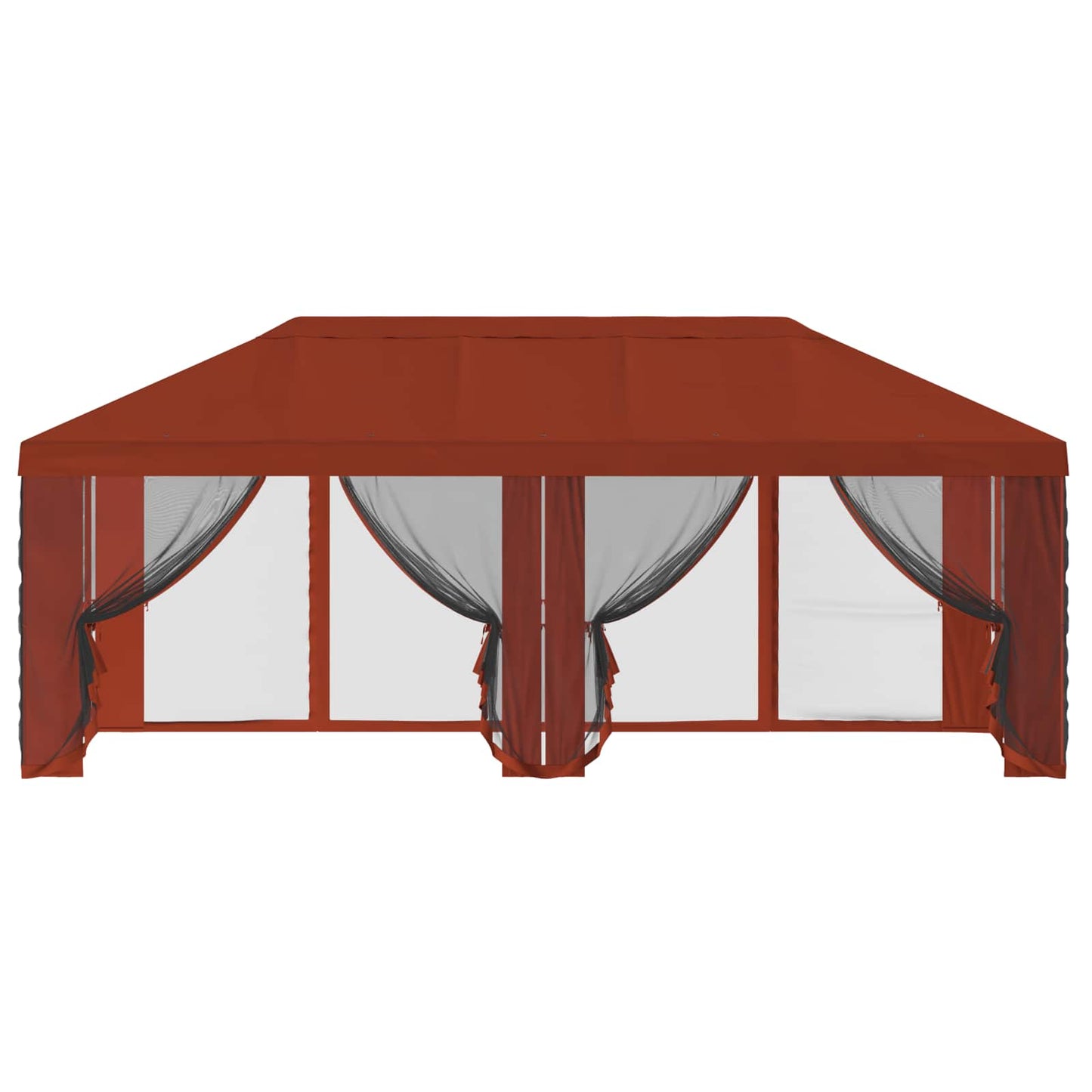 Gazebo Cover med sidevægge 6 x 3 m Terrakotta Polyester 190