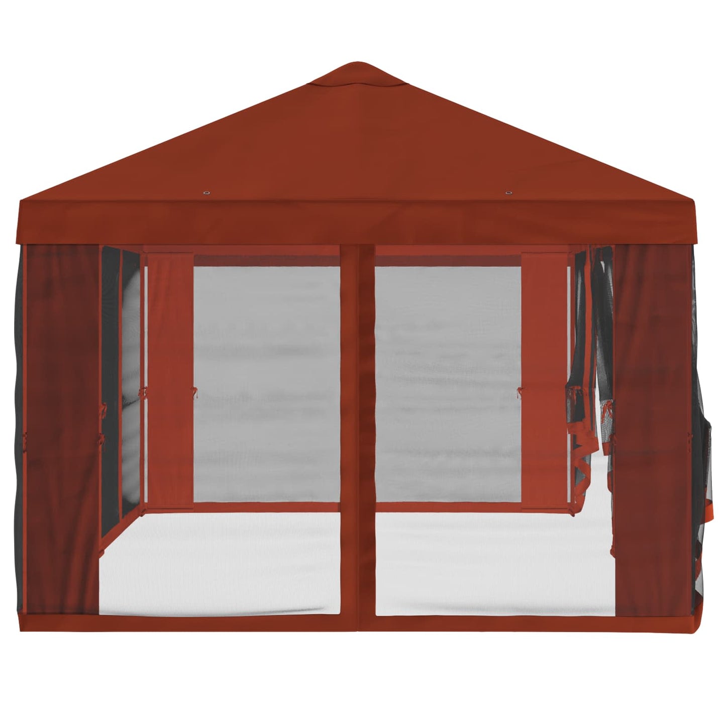 Gazebo Cover med sidevægge 6 x 3 m Terrakotta Polyester 190