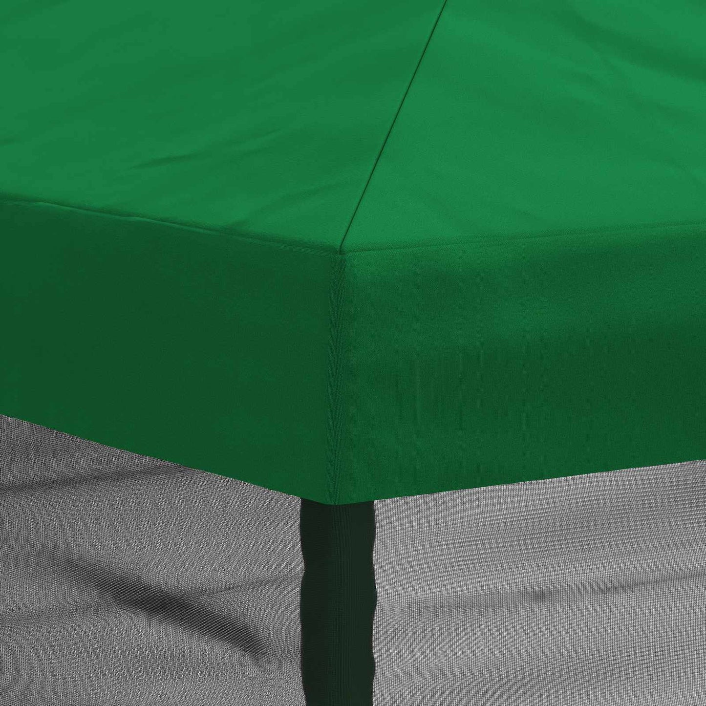 Gazebo Cover med sidevægge 6 x 3 m Grøn Polyester 190