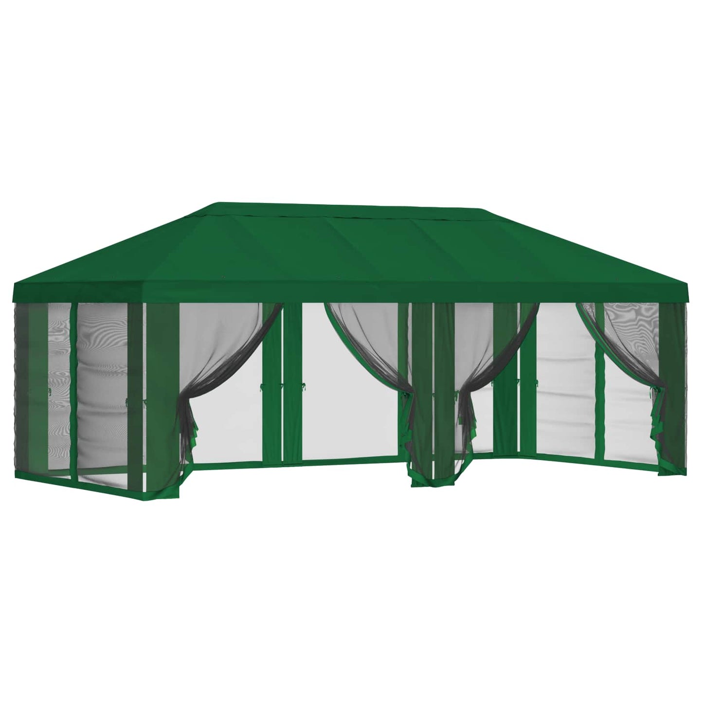 Gazebo Cover med sidevægge 6 x 3 m Grøn Polyester 190