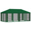 Gazebo Cover med sidevægge 6 x 3 m Grøn Polyester 190