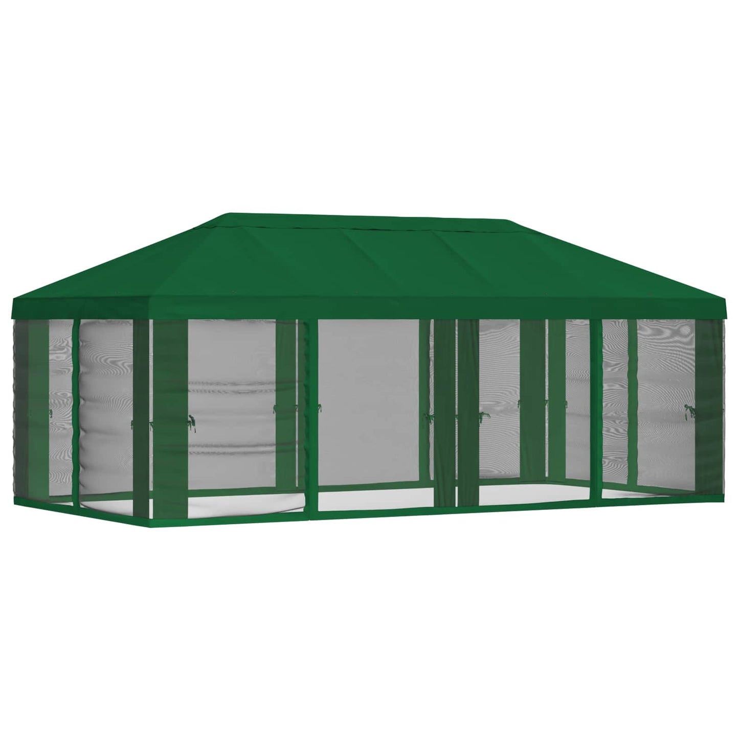 Gazebo Cover med sidevægge 6 x 3 m Grøn Polyester 190