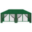 Gazebo Cover med sidevægge 6 x 3 m Grøn Polyester 190