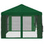 Gazebo Cover med sidevægge 6 x 3 m Grøn Polyester 190