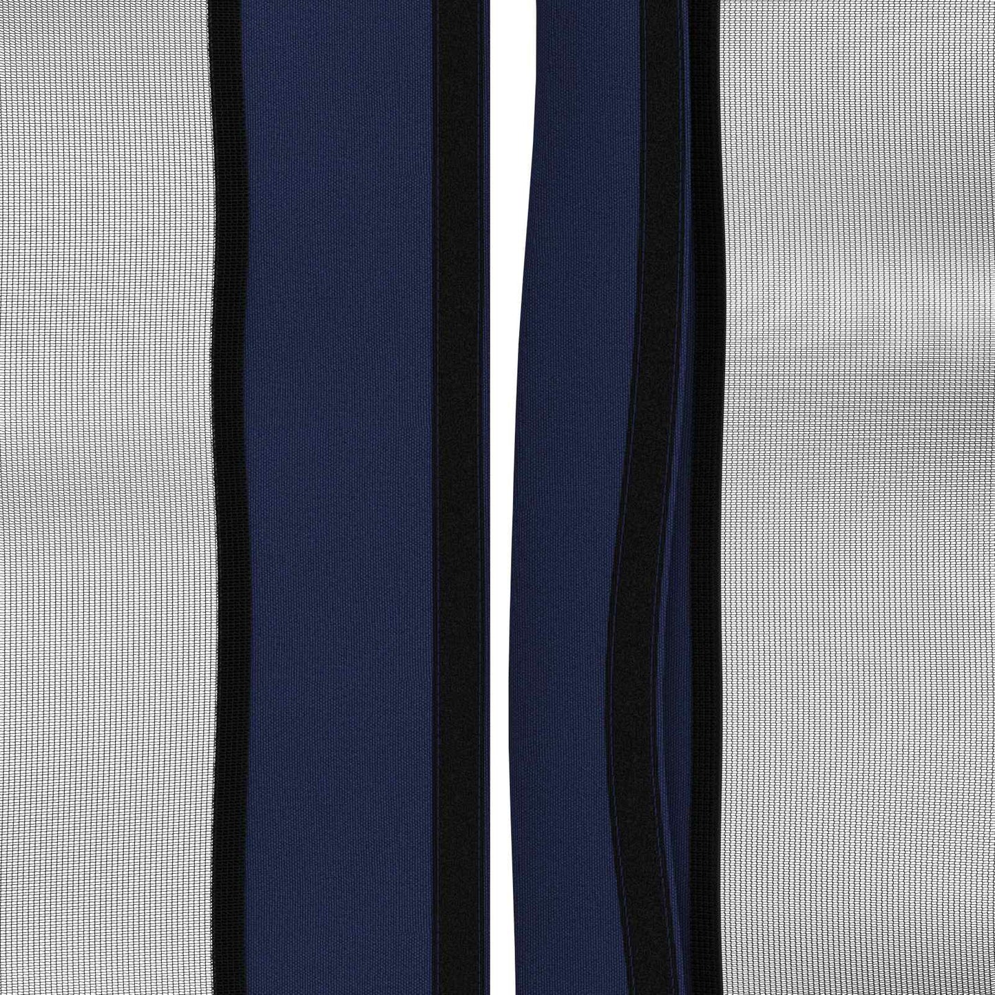 Gazebo Cover med sidevægge 6 x 3 m Blå Polyester 190