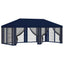 Gazebo Cover med sidevægge 6 x 3 m Blå Polyester 190