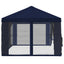 Gazebo Cover med sidevægge 6 x 3 m Blå Polyester 190