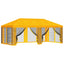 Gazebo Cover med sidevægge 6 x 3 m Gul Polyester 190