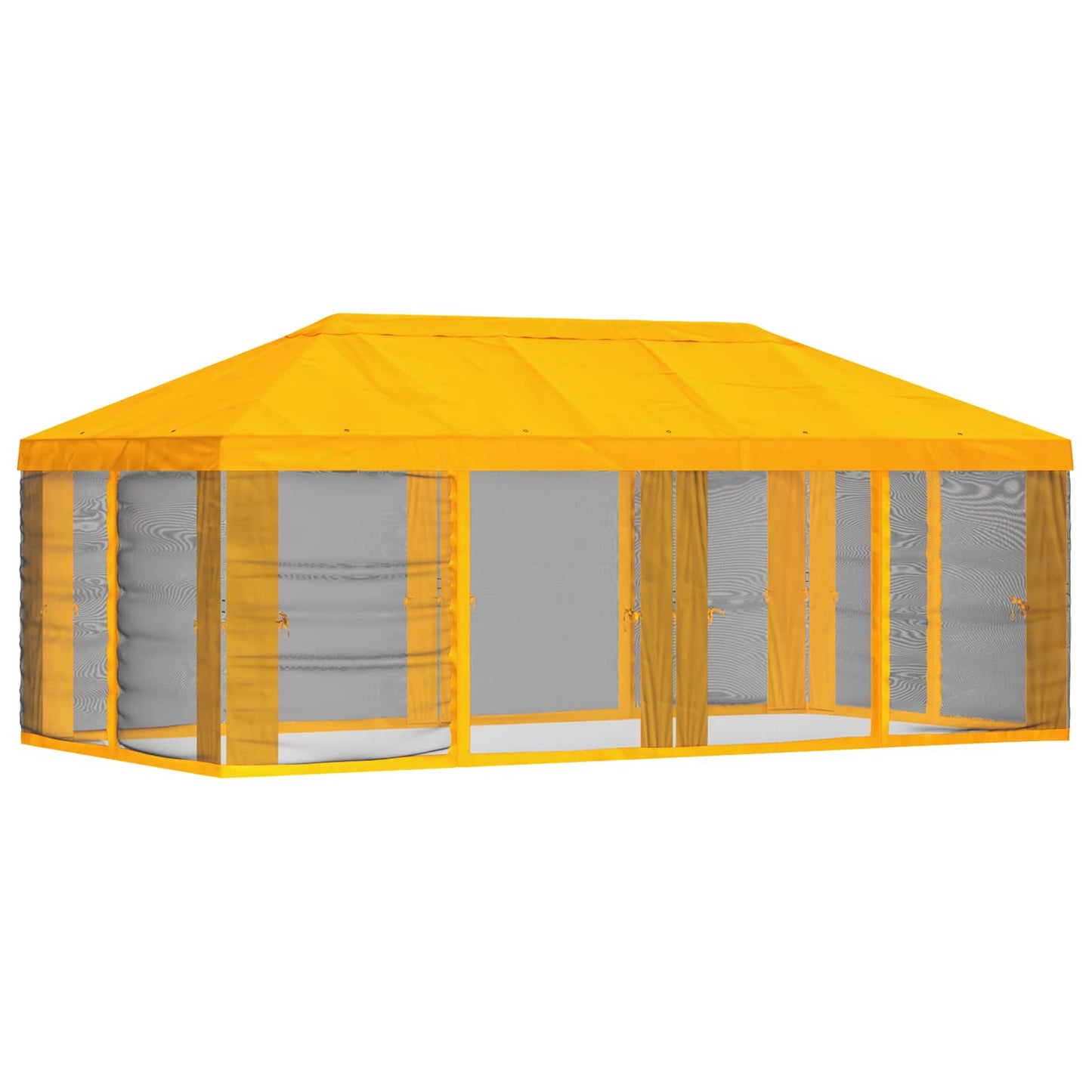 Gazebo Cover med sidevægge 6 x 3 m Gul Polyester 190