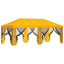 Gazebo Cover med sidevægge 6 x 3 m Gul Polyester 190
