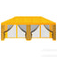 Gazebo Cover med sidevægge 6 x 3 m Gul Polyester 190