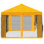 Gazebo Cover med sidevægge 6 x 3 m Gul Polyester 190