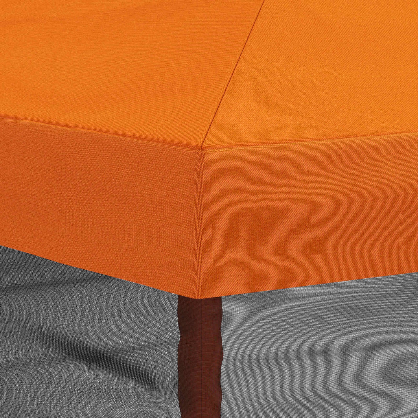 Gazebo Cover med sidevægge 6 x 3 m Orange Polyester 190