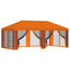 Gazebo Cover med sidevægge 6 x 3 m Orange Polyester 190