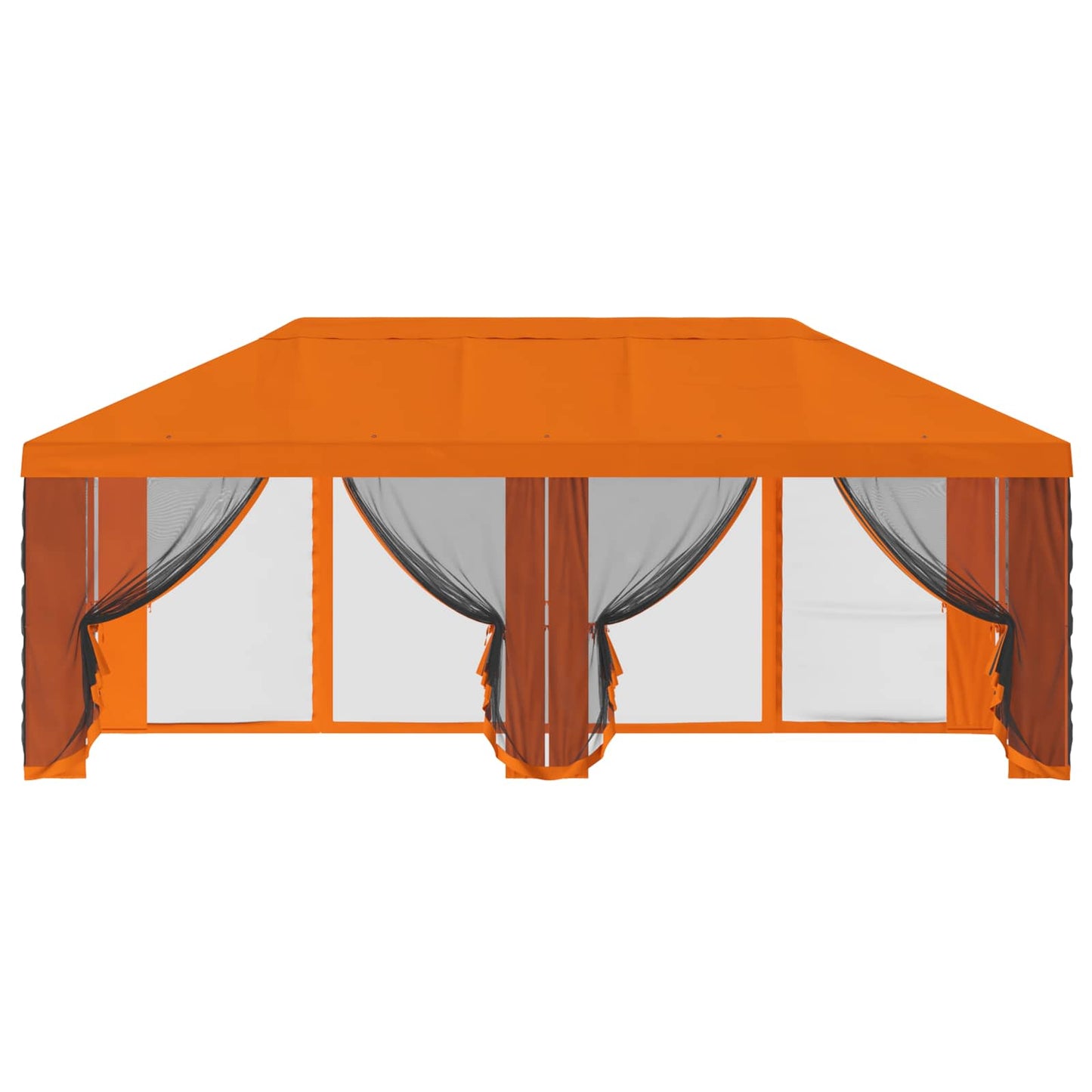 Gazebo Cover med sidevægge 6 x 3 m Orange Polyester 190