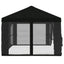 Gazebo Cover med sidevægge 6 x 3 m Sort Polyester 190