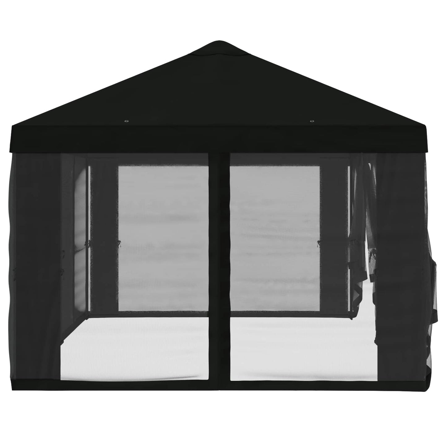 Gazebo Cover med sidevægge 6 x 3 m Sort Polyester 190