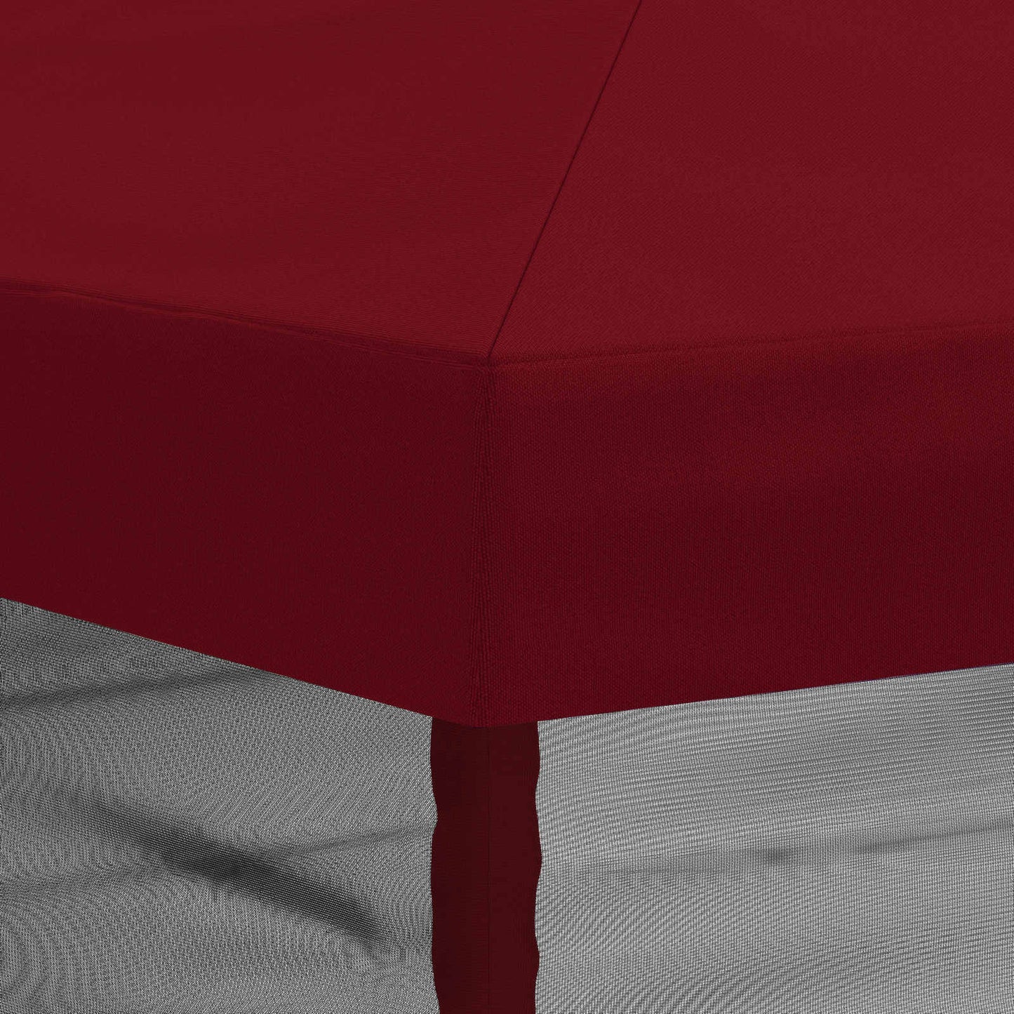 Gazebo Cover med sidevægge 6 x 3 m Bordeaux Polyester 190