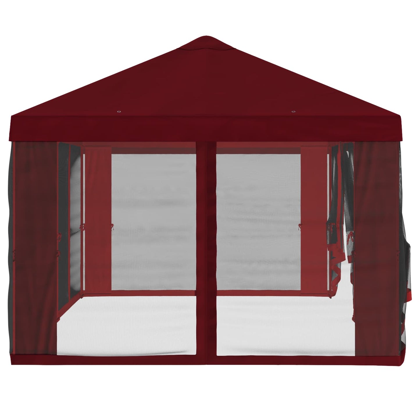 Gazebo Cover med sidevægge 6 x 3 m Bordeaux Polyester 190