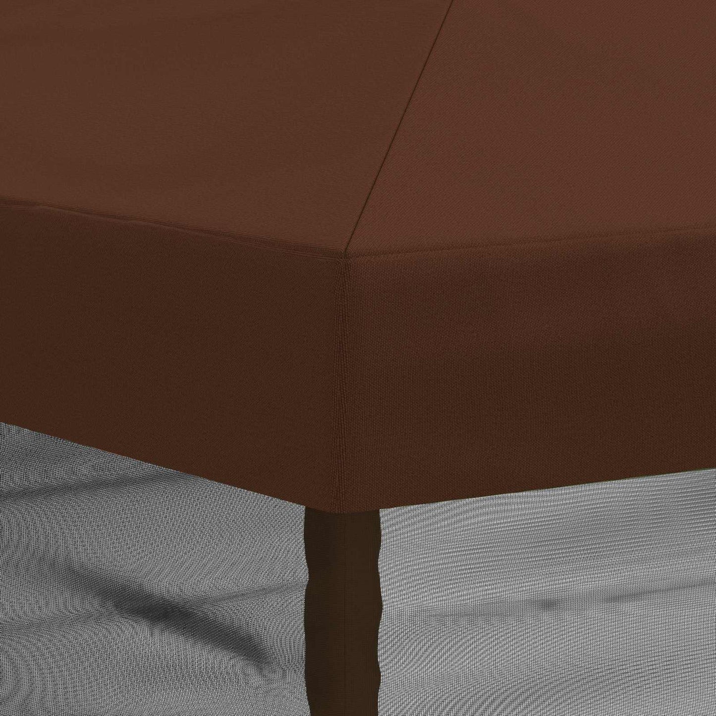 Gazebo Cover med sidevægge 6 x 3 m Brun Polyester 190