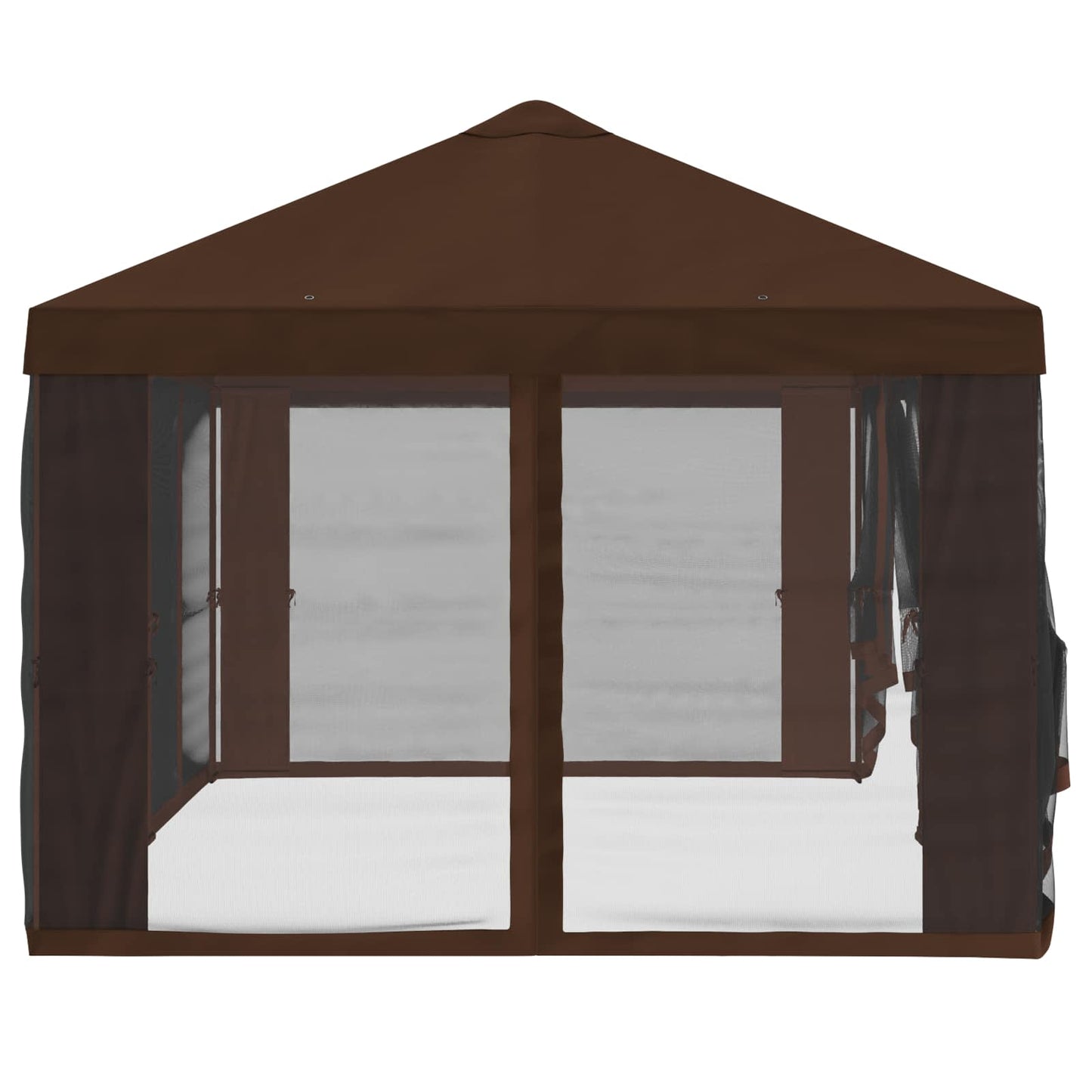 Gazebo Cover med sidevægge 6 x 3 m Brun Polyester 190