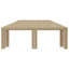 Gazebo Dække 6 x 3 m Beige Polyester 190 gsm