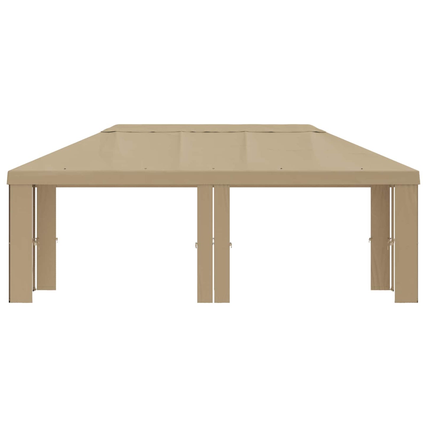 Gazebo Dække 6 x 3 m Beige Polyester 190 gsm