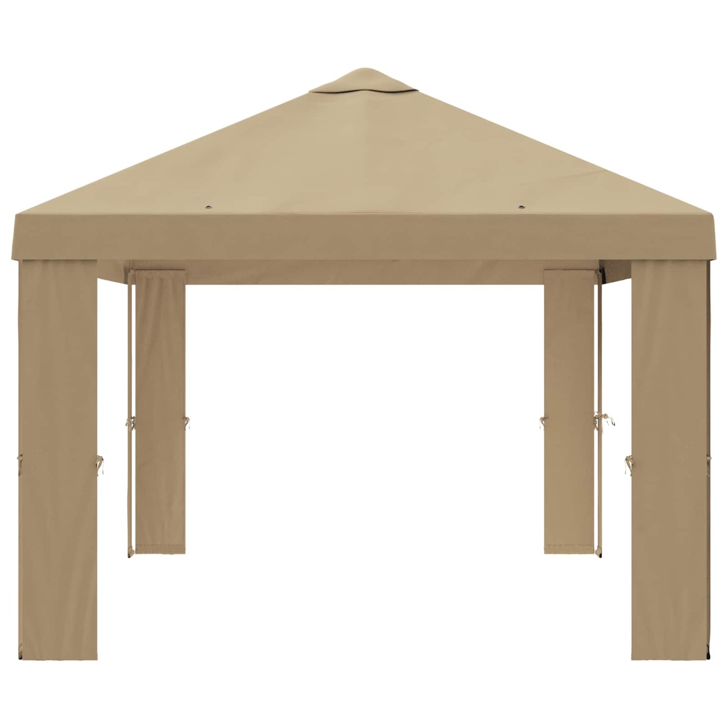 Gazebo Dække 6 x 3 m Beige Polyester 190 gsm