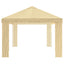 Gazebo Dække 6 x 3 m Cremefarvet Polyester 190 gsm