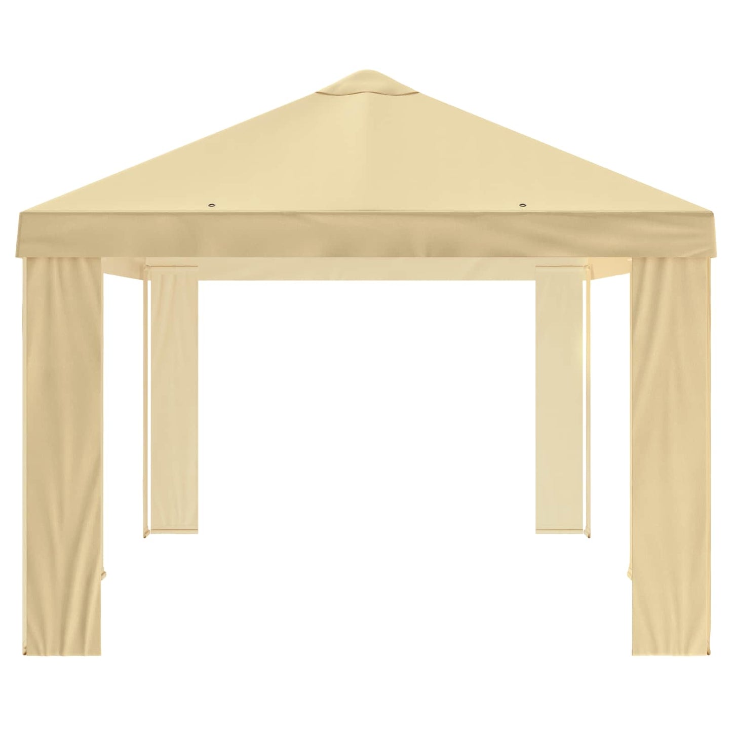 Gazebo Dække 6 x 3 m Cremefarvet Polyester 190 gsm