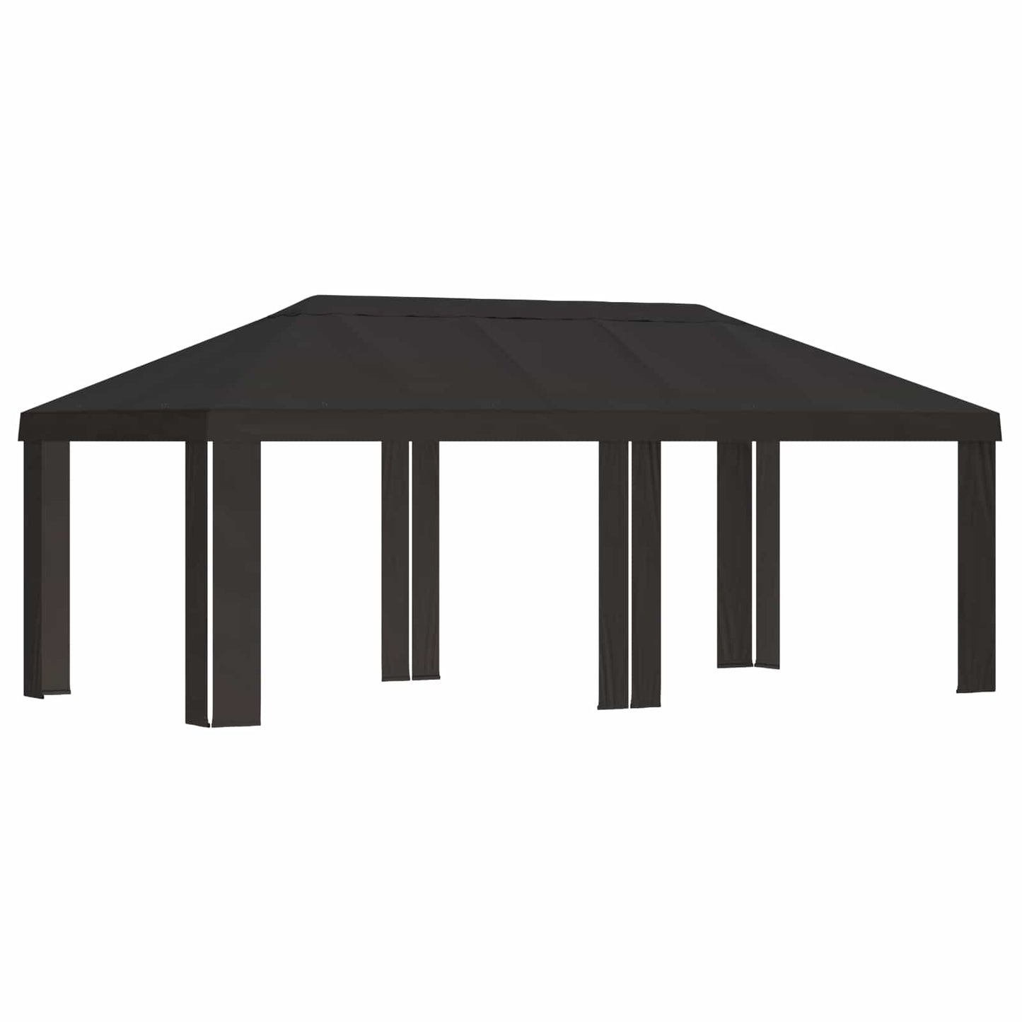 Gazebo Dække 6 x 3 m Antracit Polyester 190 gsm