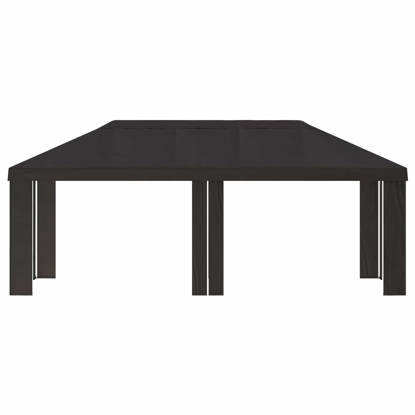 Gazebo Dække 6 x 3 m Antracit Polyester 190 gsm