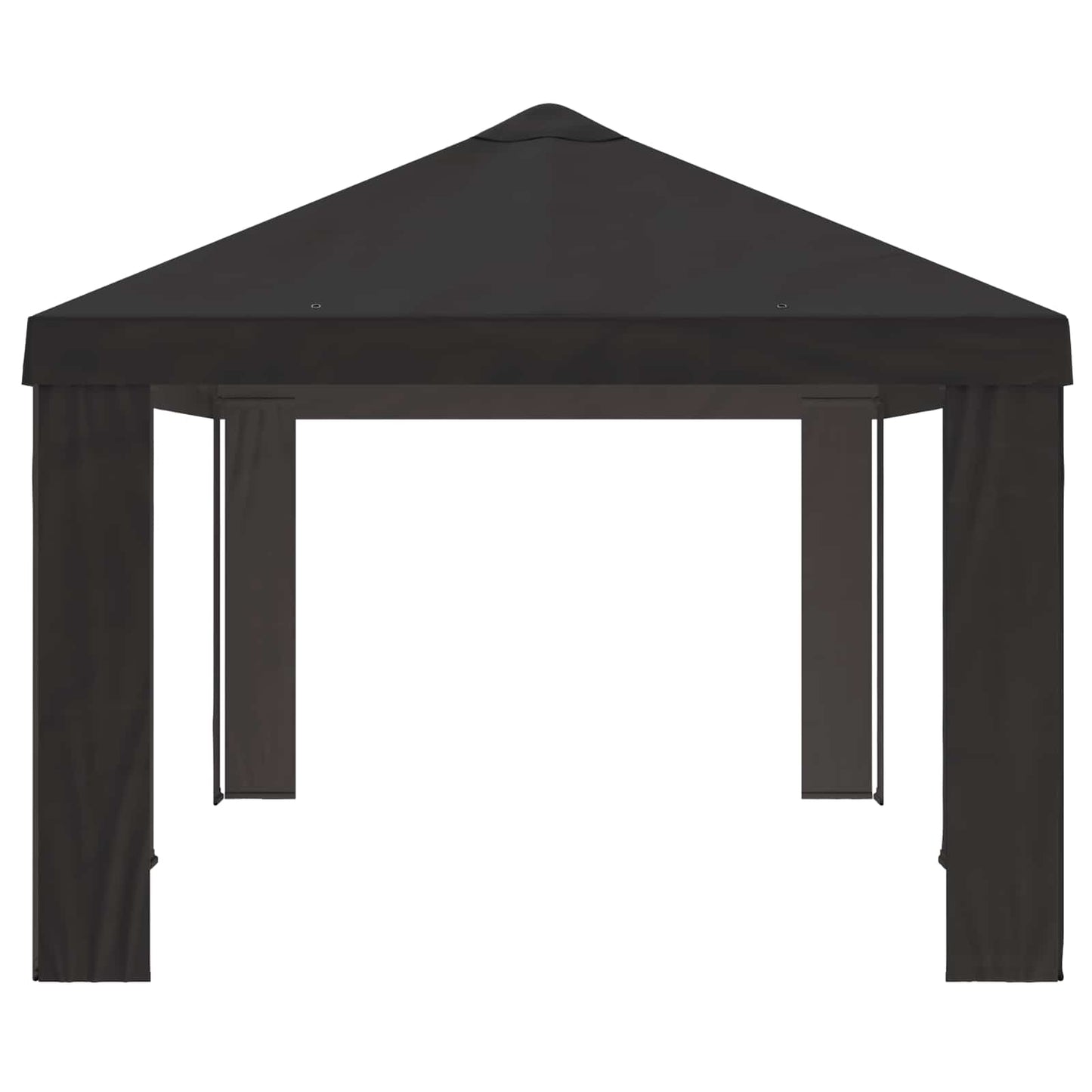 Gazebo Dække 6 x 3 m Antracit Polyester 190 gsm