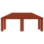 Gazebo Dække 6 x 3 m Terrakotta Polyester 190 gsm