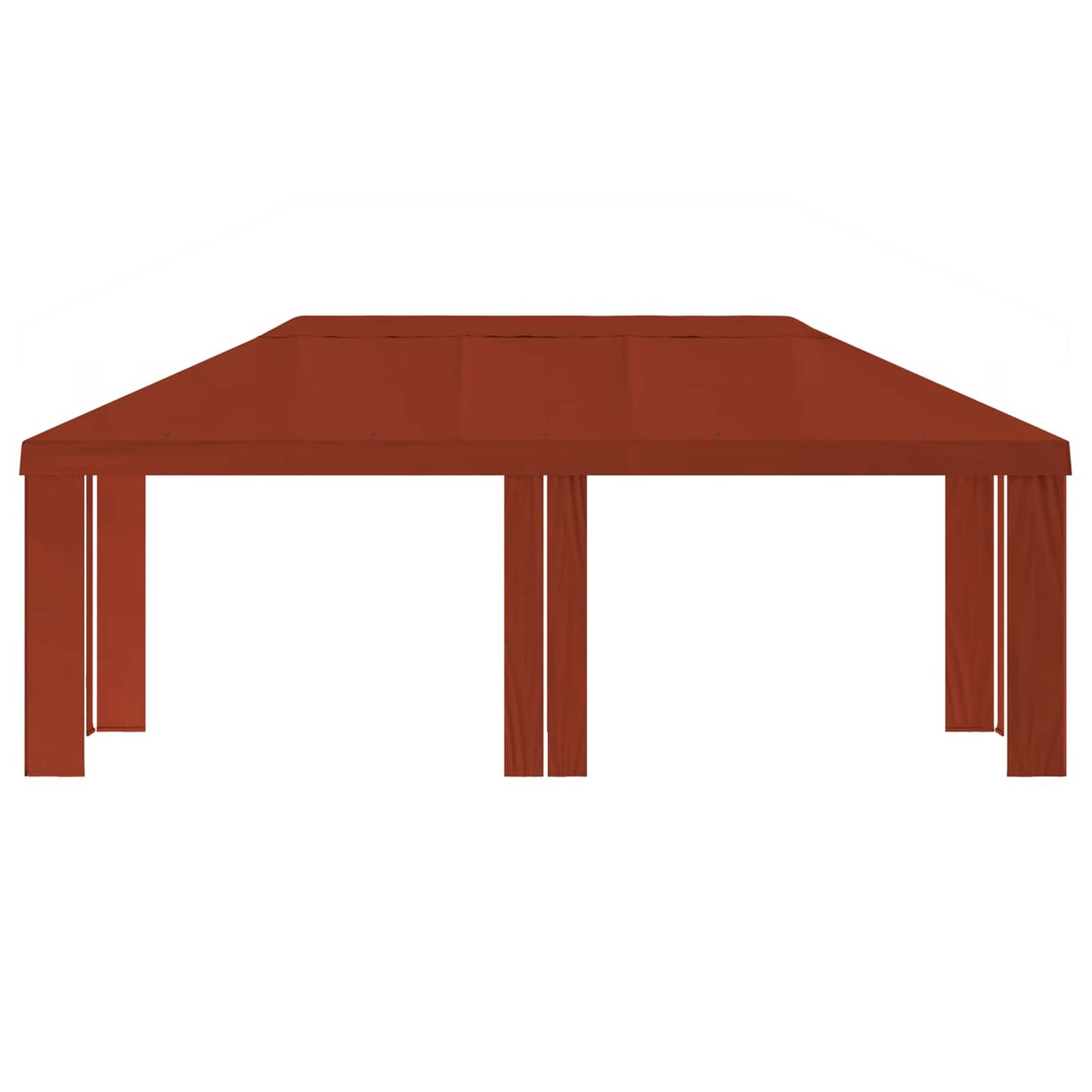 Gazebo Dække 6 x 3 m Terrakotta Polyester 190 gsm