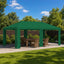 Gazebo Dække 6 x 3 m Grøn Polyester 190 gsm