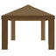 Gazebo Dække 6 x 3 m Gråbrun Polyester 190 gsm