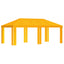 Gazebo Dække 6 x 3 m Gul Polyester 190 gsm