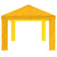 Gazebo Dække 6 x 3 m Gul Polyester 190 gsm