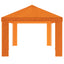 Gazebo Dække 6 x 3 m Orange Polyester 190 gsm