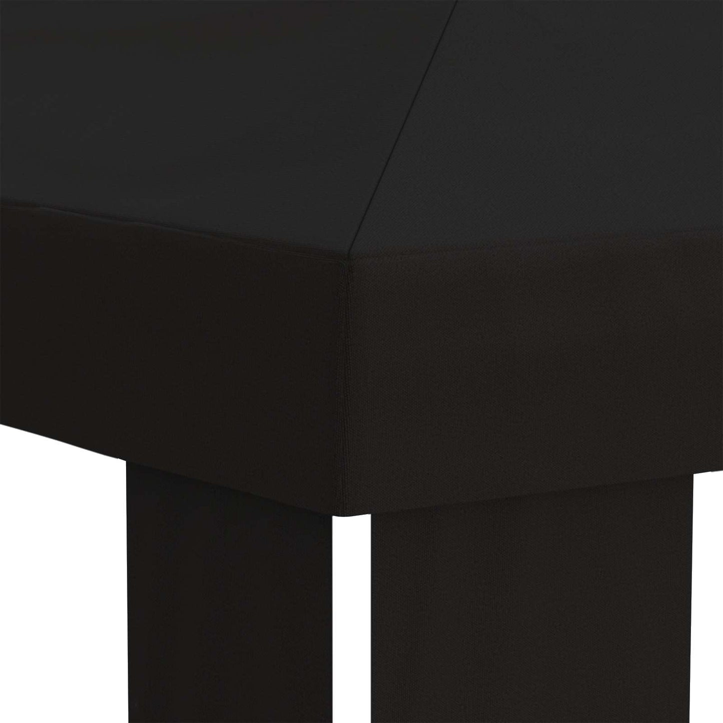 Gazebo Dække 6 x 3 m Sort Polyester 190 gsm